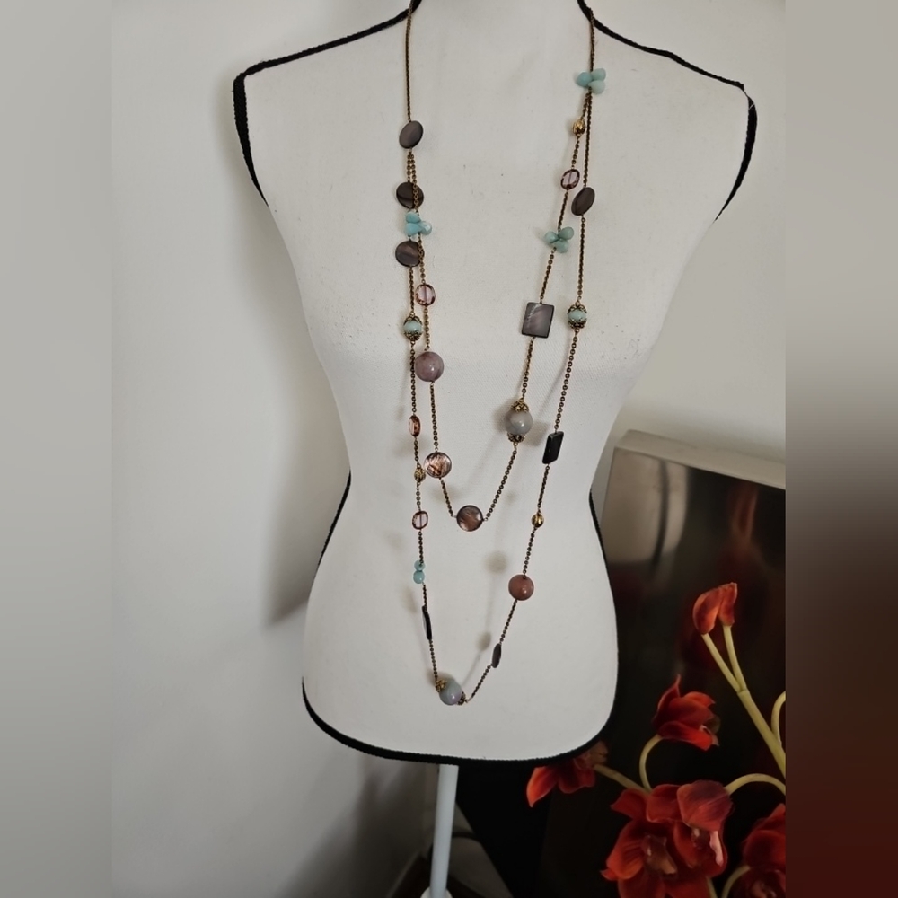 Kenneth Jay Lane Golconda Multi Strand Necklace.